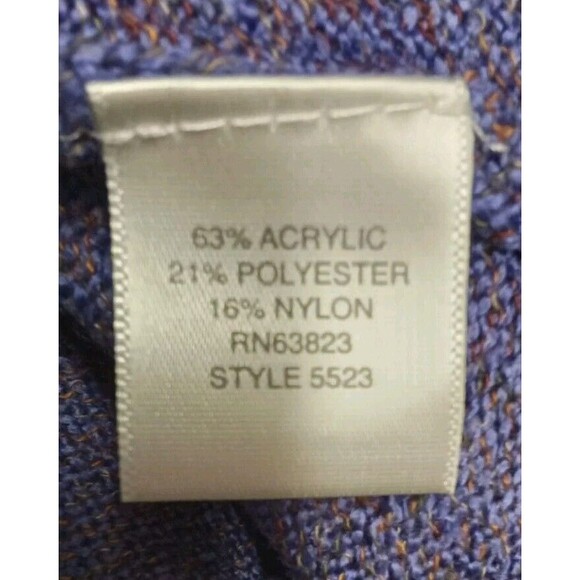 Christopher & Banks Pullover Sweater Purple Size S Collar V Neck Button... - Picture 7 of 8